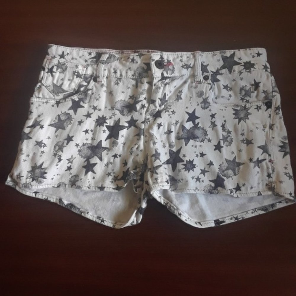 Levi's Shorty Short Star Print Denim Shorts Size 9